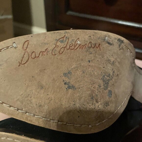 Sam Edelman Womens Black Suede Ankle Boots Size 9.5. Winter Boots. 4 Inch - Picture 8 of 11